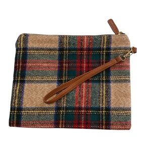 Women’s L.I.B.New York Plaid Wristlet